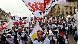 Protestai Lenkijoje