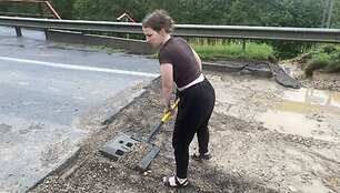 Spūstis magistraliniame kelyje A10 ties Pasvaliu