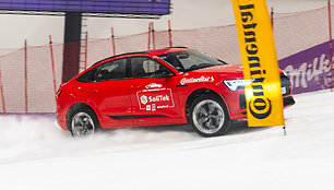 „Metų automobilis 2024 m.“, bandymuose Druskininkų Snow Arenoje dalyvavo ir Rokas Baciuška