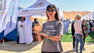 Emilija Gelažninkienė iškovojo podiumą „Abu Dhabi Baja Challenge“ 