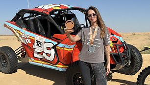 Emilija Gelažninkienė iškovojo podiumą „Abu Dhabi Baja Challenge“ 