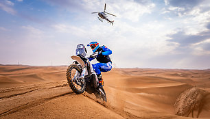 Motociklininkas Nerimantas Jucius Abu Dhabi Desert Challenge