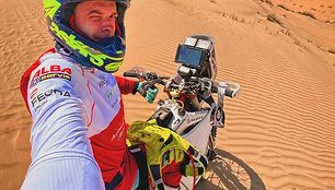 Motociklininko Mykolo Paulavičiaus pasiruošimas Dakaro raliui