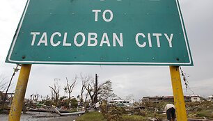 Taifūnas Haiyan Filipinuose nusiaubė Taklobano miestą 