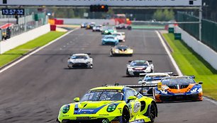 Jonas Karklys iškovojo pirmąjį podiumą „ADAC GT Masters lenktynėse