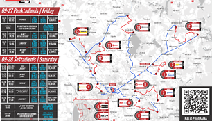 „Samsonas Rally Utena 2024“ žemėlapiai
