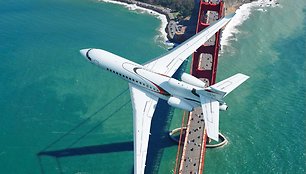 M.Verstappenas įsigijo lėktuvą „Falcon 8X“