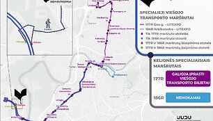 Knygų mugės vie&scaron;ojo transporto schema
