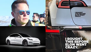 Protestai prie Eloną Muską ir TESLA