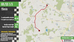 Rally Žemaitija 2025: greičio ruožų žemėlapiai
