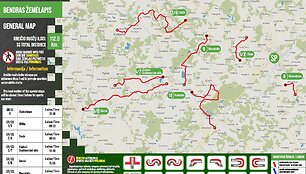 Rally Žemaitija 2025: greičio ruožų žemėlapiai