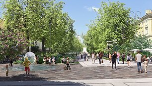 Vilniaus Vokiečių gatvės rekonstrukcija (vizualizacija)