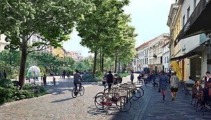 Vilniaus Vokiečių gatvės rekonstrukcija (vizualizacija)