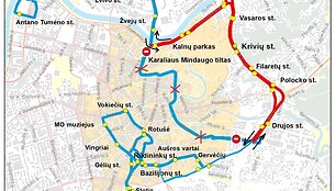 Eismo ribojimai Vilniuje Vokietijos 45-osios &scaron;arvuotosios brigados inauguracijos metu