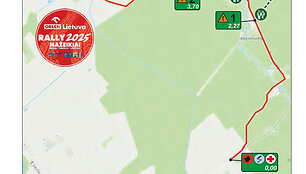 Mini ralio &bdquo;ORLEN Lietuva Rally&ldquo; žemėlapiai