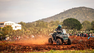 CFMoto Thunder RT fini&scaron;avo Portugalijos ralyje