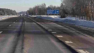 Automagistralė A1 ties Kryžkalniu