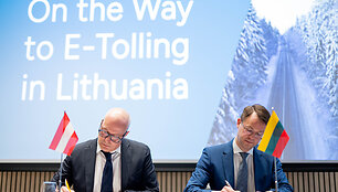 Pasira&scaron;yta elektroninės kelių rinkliavos sistemos e-tolling sutartis