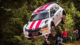 Lenkijos ekipažo avarija Rally Auk&scaron;taitija