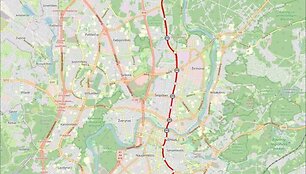 Vilniaus metro A linijos schema