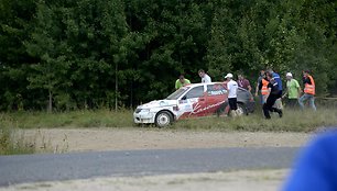 Kaip įvyko avarija „300 lakes rally“ 2014 m. rugpjūčio 9 d. 