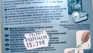 &bdquo;Eurokos&ldquo; kainodara su klaida