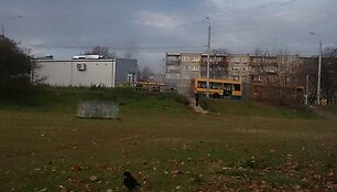 Žvėryne degė autobusas