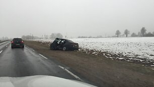 Avarija kelyje Kaunas-Alytus, 27 km
