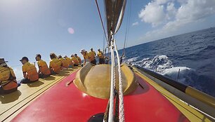 Jachta &bdquo;Ambersail&ldquo; startavo Karibų regatoje  2015 m. sausio 21 d. 