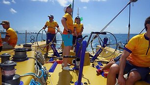 Jachta &bdquo;Ambersail&ldquo; startavo Karibų regatoje  2015 m. sausio 21 d. 