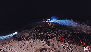 Halls Winter Rally 2015" iš paukščio skrydžio