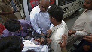 Sprogimo Lahore padariniai