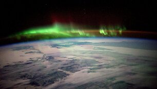Astronautų S.Kelly ir T.Pike'o nuotraukose - &Scaron;iaurės pa&scaron;vaistė vir&scaron; Ramiojo vandenyno