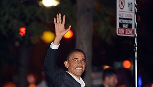 B.Obama su draugais grįžta i&scaron; savo gimtadienio