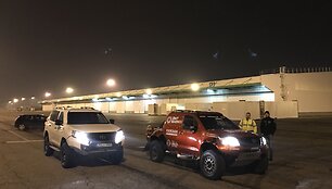 Antano Juknevičiaus Dakaro automobilis Le Havro jūrų uoste 