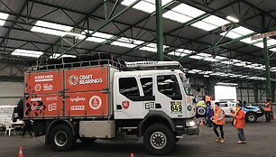 Antano Juknevičiaus Dakaro automobilis Le Havro jūrų uoste 