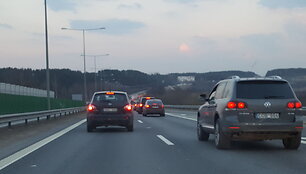 Spūstis kelio ruože Vievis&ndash;Grigi&scaron;kės