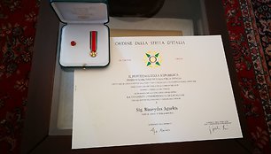 Apdovanojimas Italijos ambasadoje Vilniuje