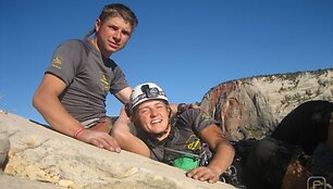 &bdquo;Montis magia alpinistai&ldquo; Saulė ir Gediminas Zajono kanjone
