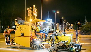 Pavasarį ženklinamos Vilniaus gatvės