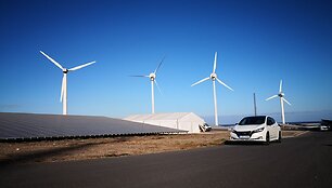 Elektromobilio &bdquo;Nissan Leaf&ldquo; bandymai Tenerifėje