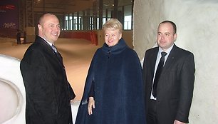 Prezidentė Dalia Grybauskaitė gyrė Ričardą Malinauską (kairėje), bet nurodė jam, kad miesto šilumos ūkis – monopolizuotas.