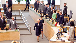 &Scaron;ios kadencijos Seimas dažniausiai paklusdavo prezidentei Daliai Grybauskaitei.