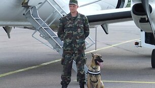 Mindaugas Ruzas ir jo augintinis belgų aviganis Belas