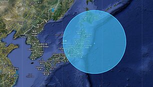7,3 magnitudės žemės drebėjimas prie Japonijos krantų