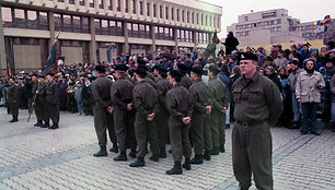 Rikiuotė prie Aukščiausiosios Tarybos rūmų (1991 m.)