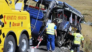 Autobuso avarija Ispanijoje