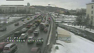 Transporto grūstis Vilniuje, Geležinio Vilko g.