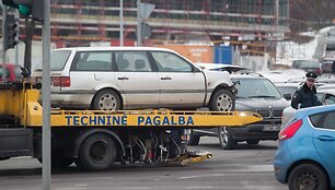 Avarija Vilniuje, Geležinio Vilko g. ir Ukmergės g. sankryžoje