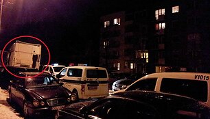 Karolini&scaron;kėse sulaikytas įtariamojo vilkikas